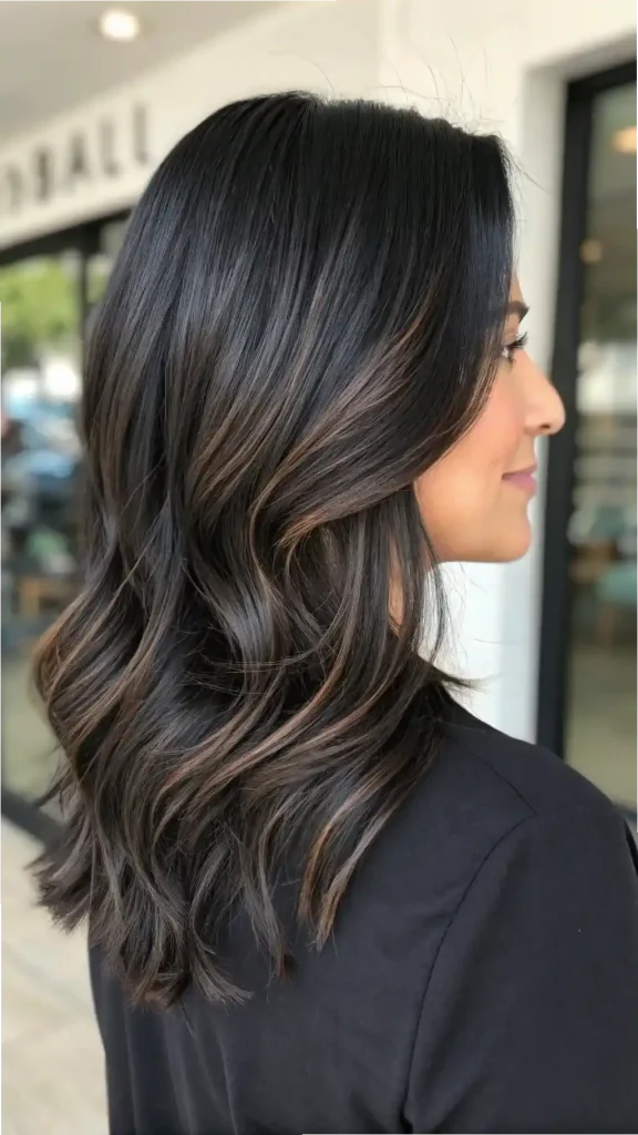 cool tone highlights on black hair (1)