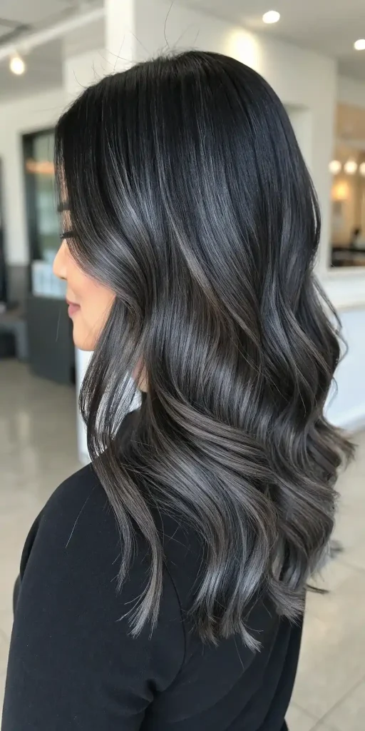 cool tone highlights on black hair (3)