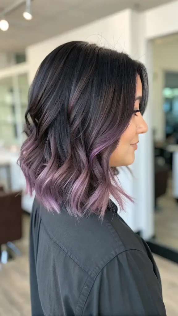 cool tone highlights on black hair (7)