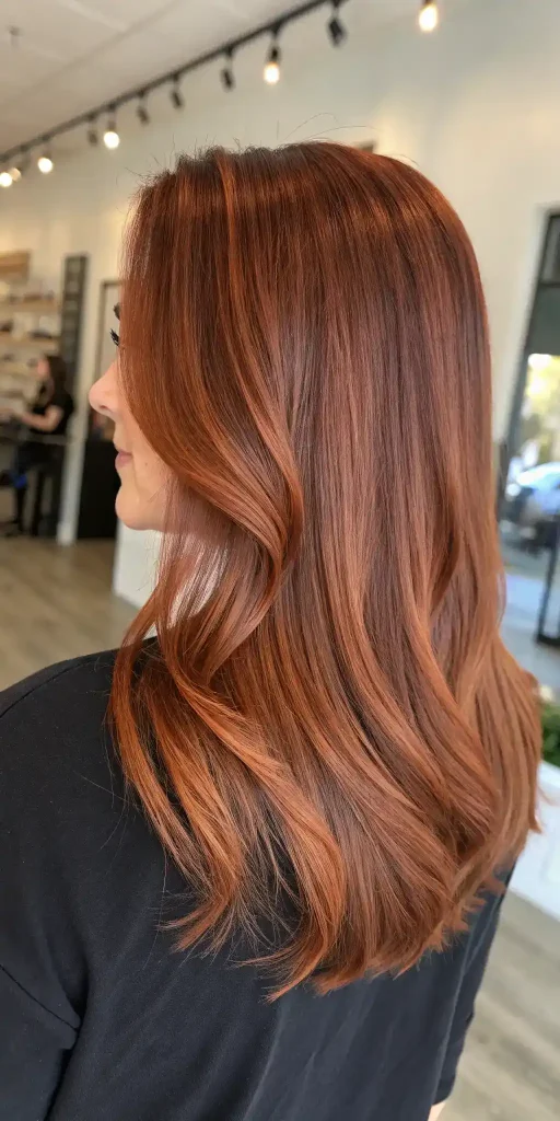 copper brown balayage hair (3)