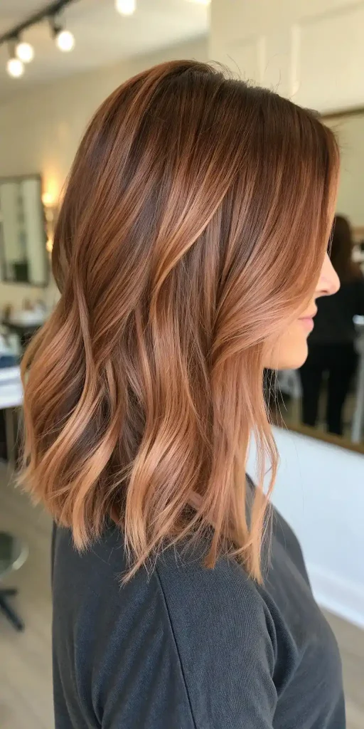 copper brown balayage hair (6)