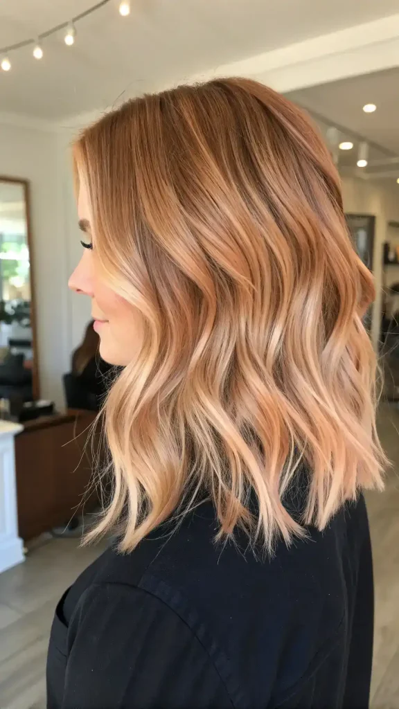 copper brown balayage hair (8)
