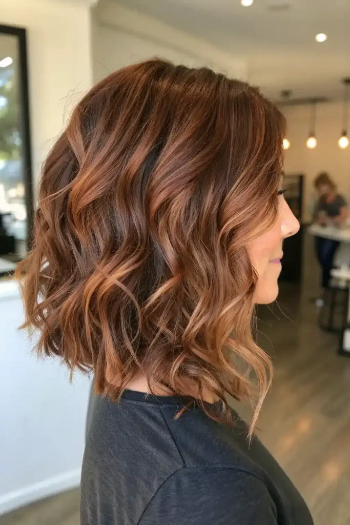 copper brown balayage hair (9)