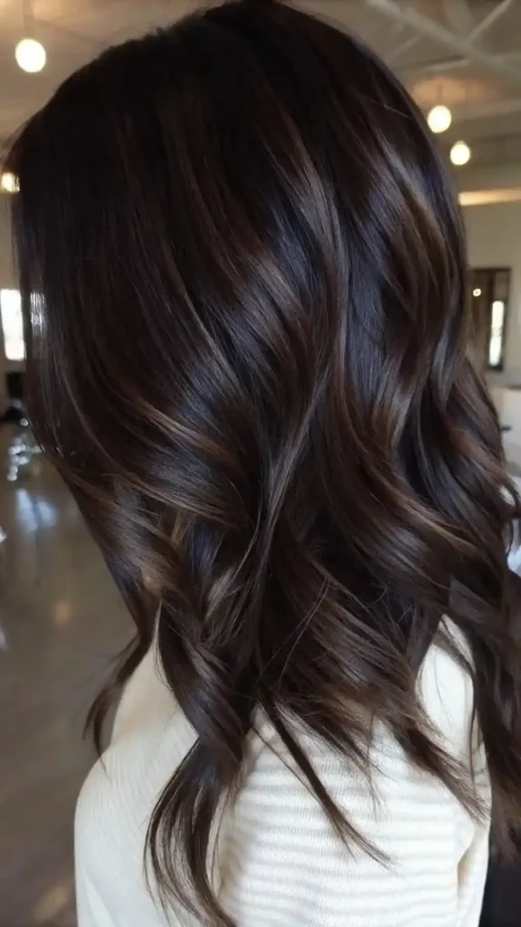 dark brunette balayage hair (1)