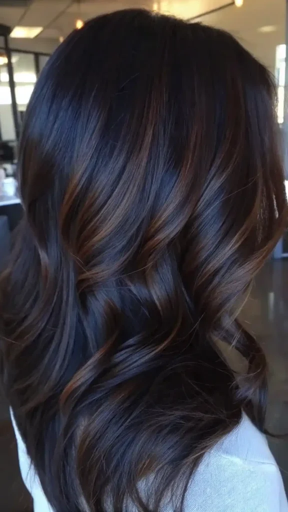 dark brunette balayage hair (2)