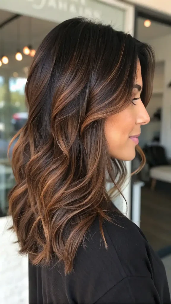 dark brunette balayage hair (3)