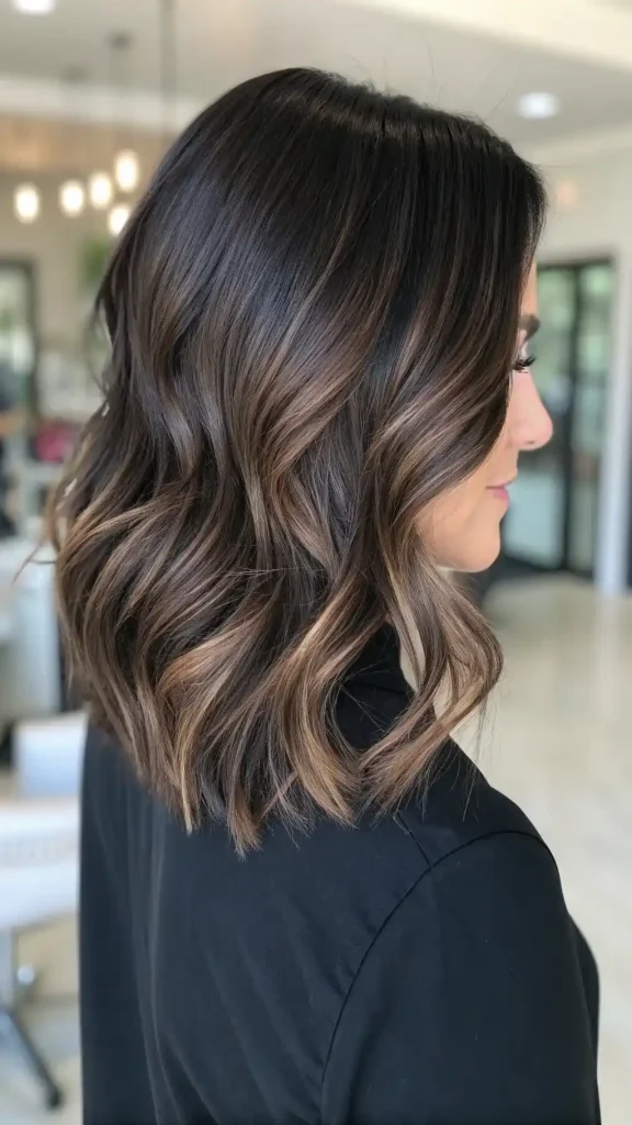 dark brunette balayage hair (8)