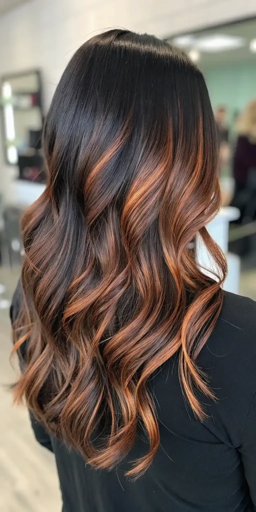 dark cowboy copper hair with highlights (3)