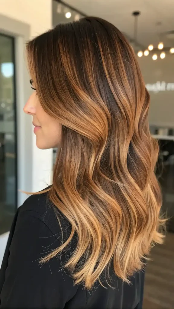 dark cowboy copper hair with highlights (4)