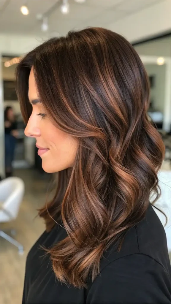 dark cowboy copper hair with highlights (8)