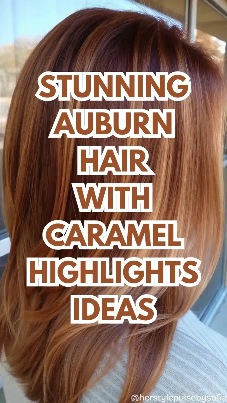 GORGEOUS Auburn Hair with Caramel Highlights Ideas