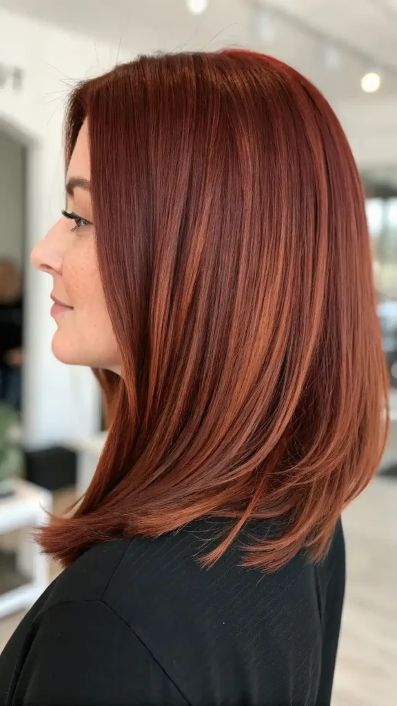 Brown hair with auburn balayage (10)