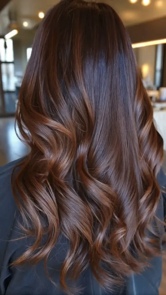 Brown hair with auburn balayage (2)