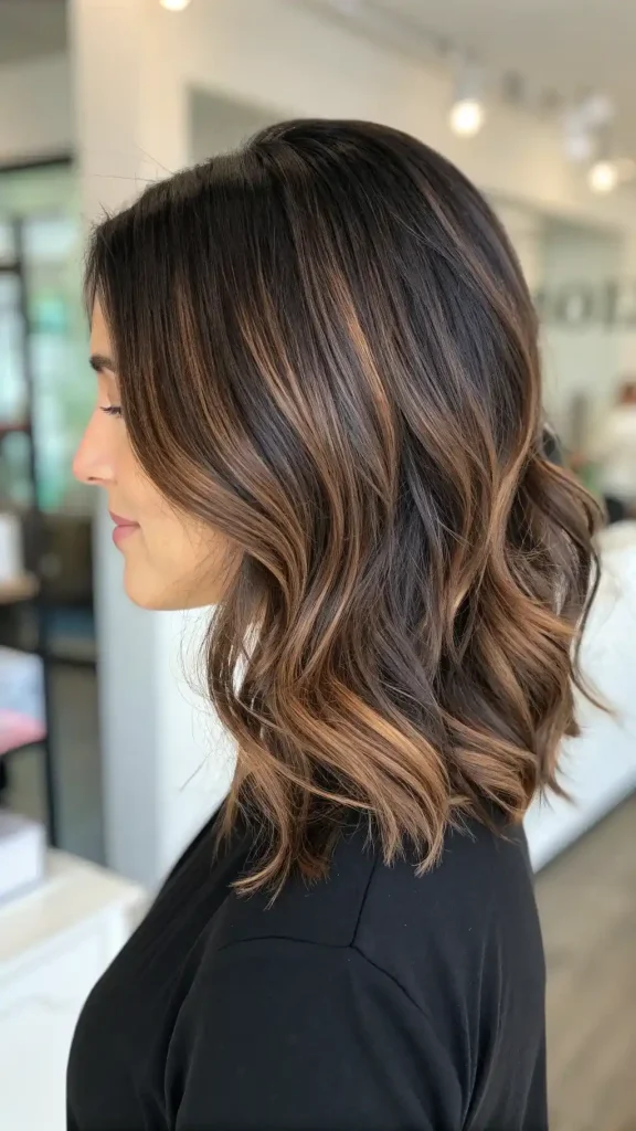 Brown hair with auburn balayage (3)