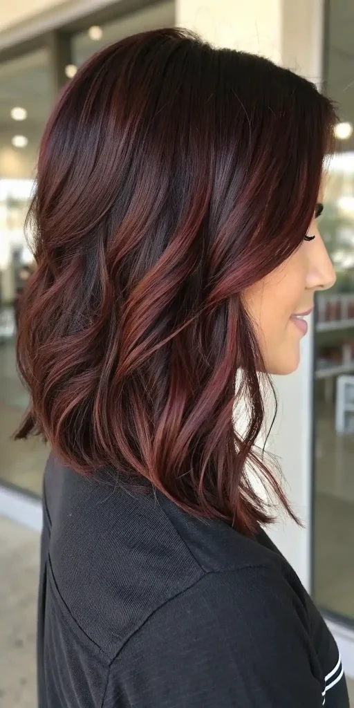 Brown hair with auburn balayage (5)