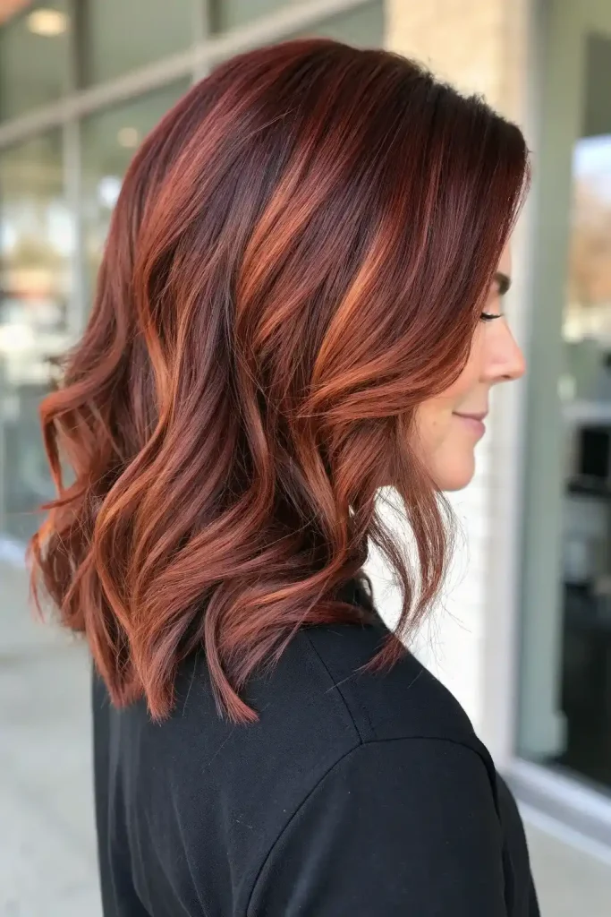 Brunette Auburn Balayage (9)