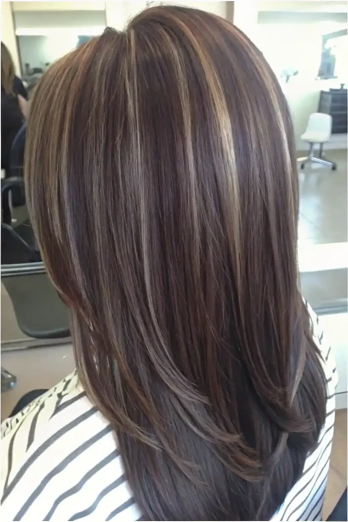 Brunette with mocha highlights (1)