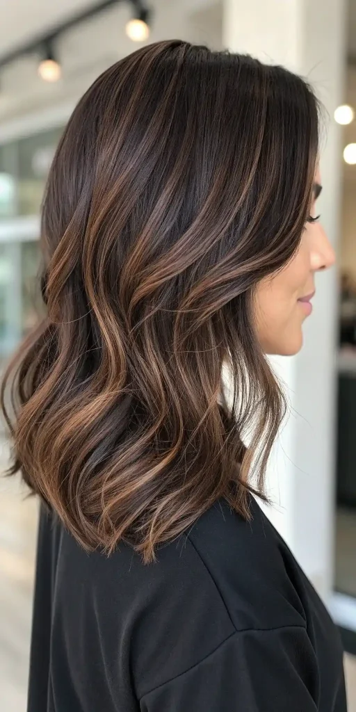 Brunette with mocha highlights (10)