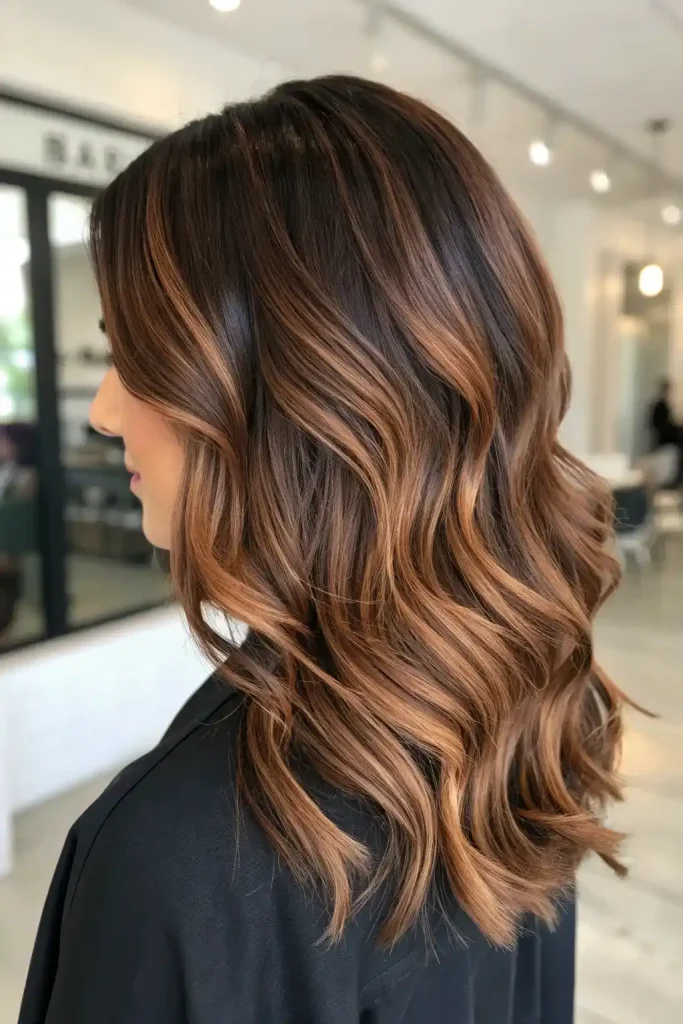 Brunette with mocha highlights (11)