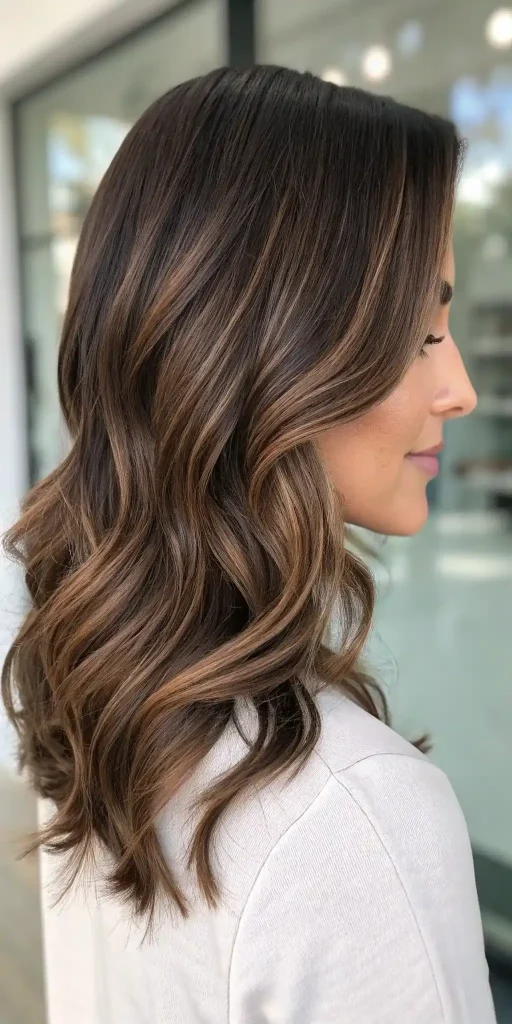 Brunette with mocha highlights (12)