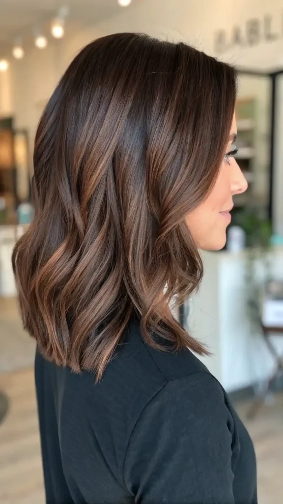 Brunette with mocha highlights (6)