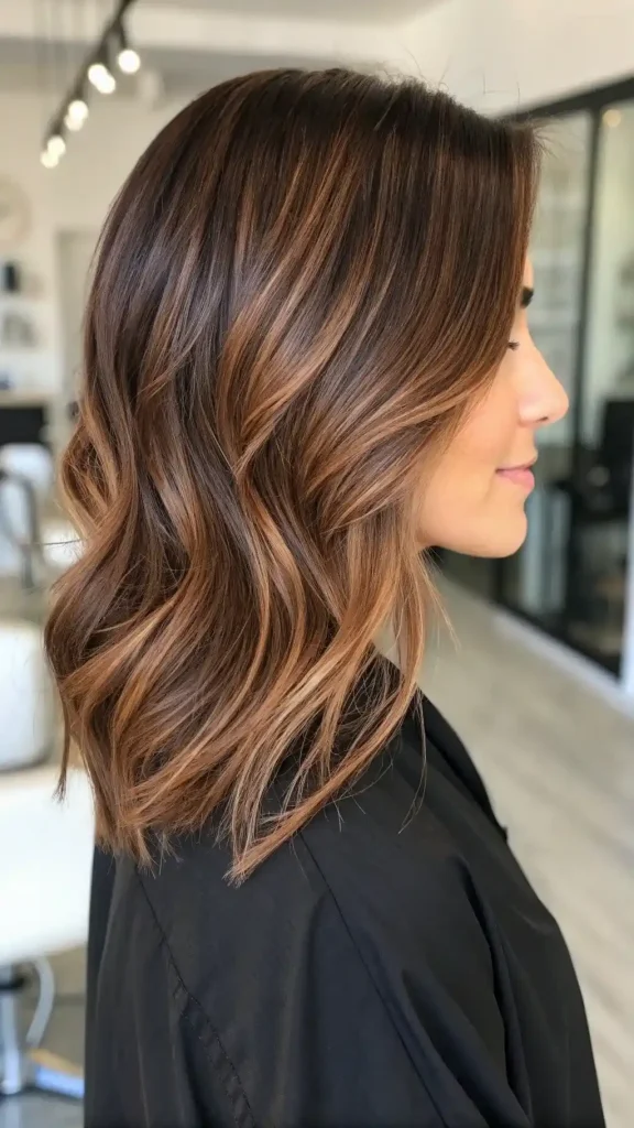 Brunette with mocha highlights (9)
