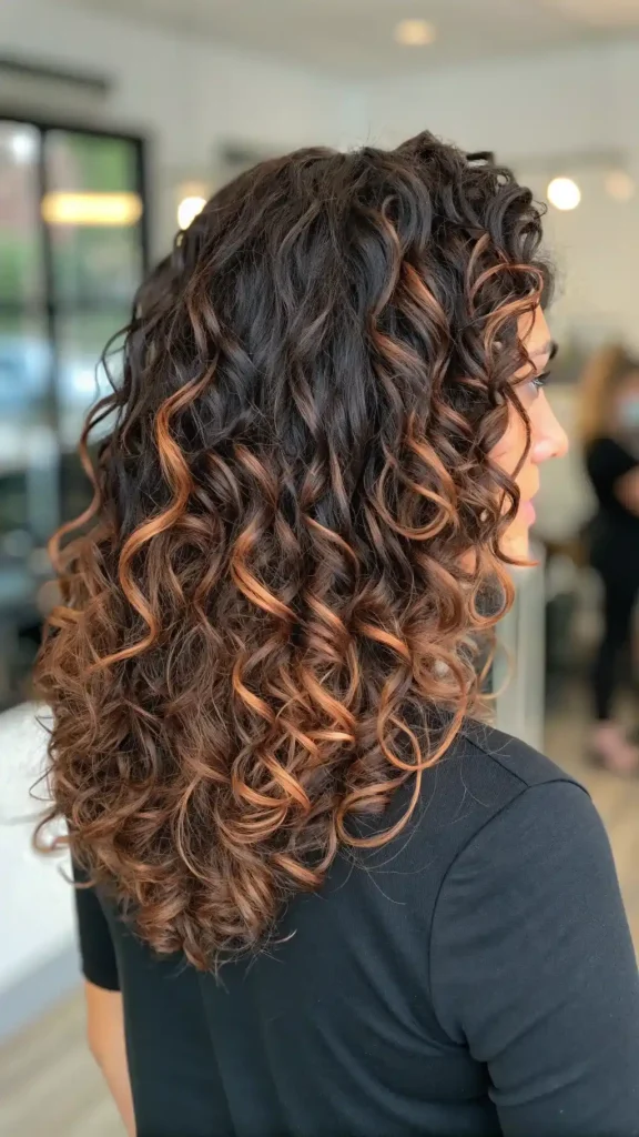 Copper Hair Highlight on Brown Hair (10)