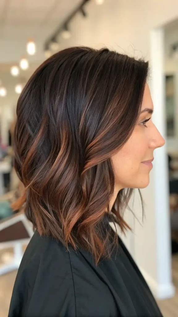 Dark Brown Hair With Auburn Highlights (3)