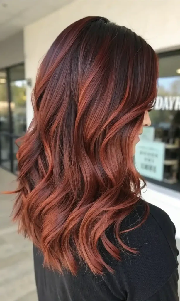 Dark Brown Hair With Auburn Highlights (4)