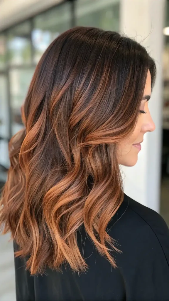 Dark Brown Hair With Auburn Highlights (6)