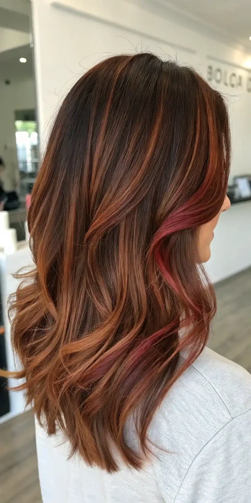 Reddish Brown Hair With Highlights Caramel Red (13)