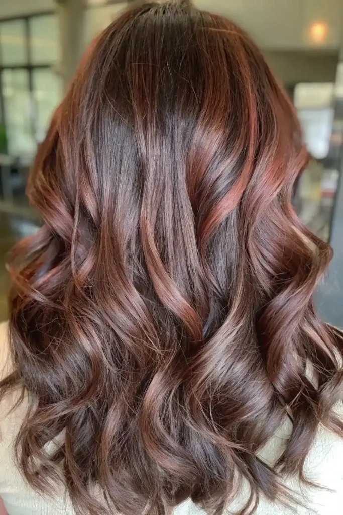 Reddish Brown Hair With Highlights Caramel Red (1)