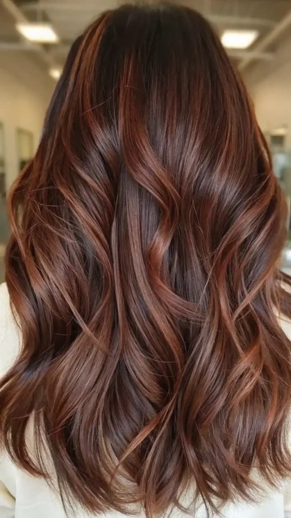 Reddish Brown Hair With Highlights Caramel Red (2)