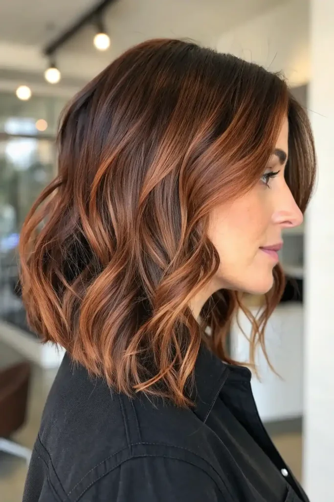 Reddish Brown Hair With Highlights Caramel Red (5)