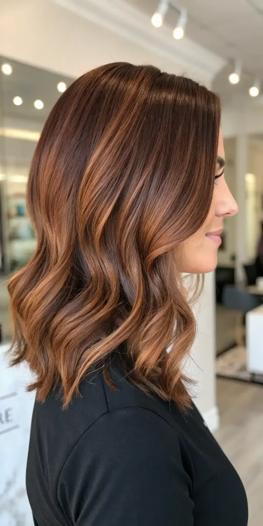 Reddish Brown Hair With Highlights Caramel Red (6)