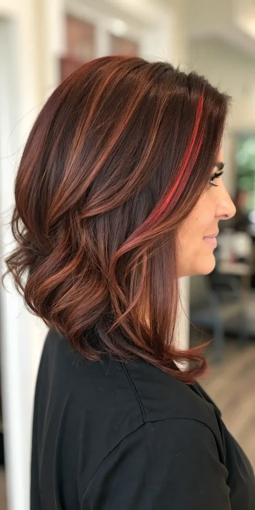 Reddish Brown Hair With Highlights Caramel Red (8)