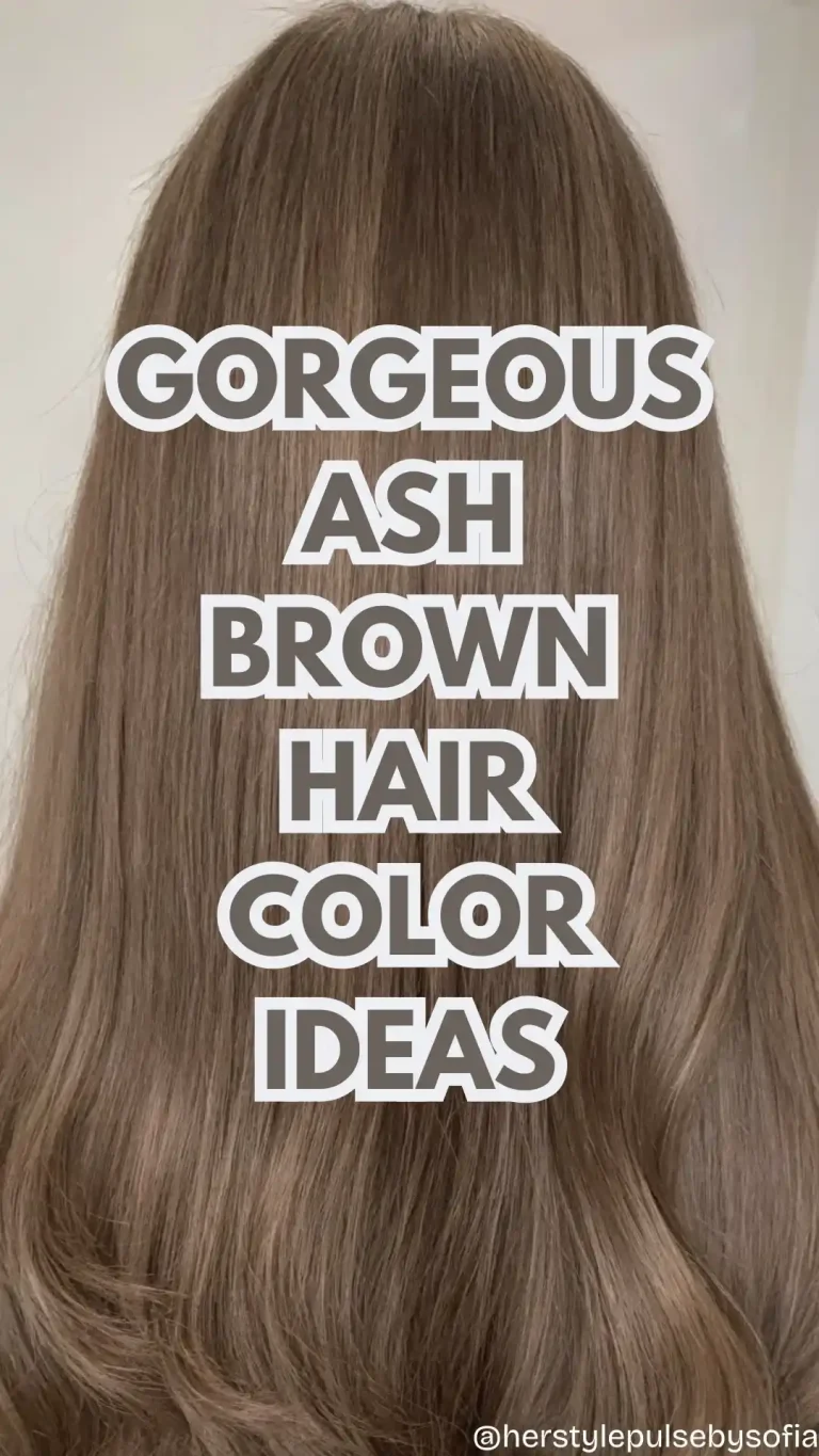 ash brown hair color ideas