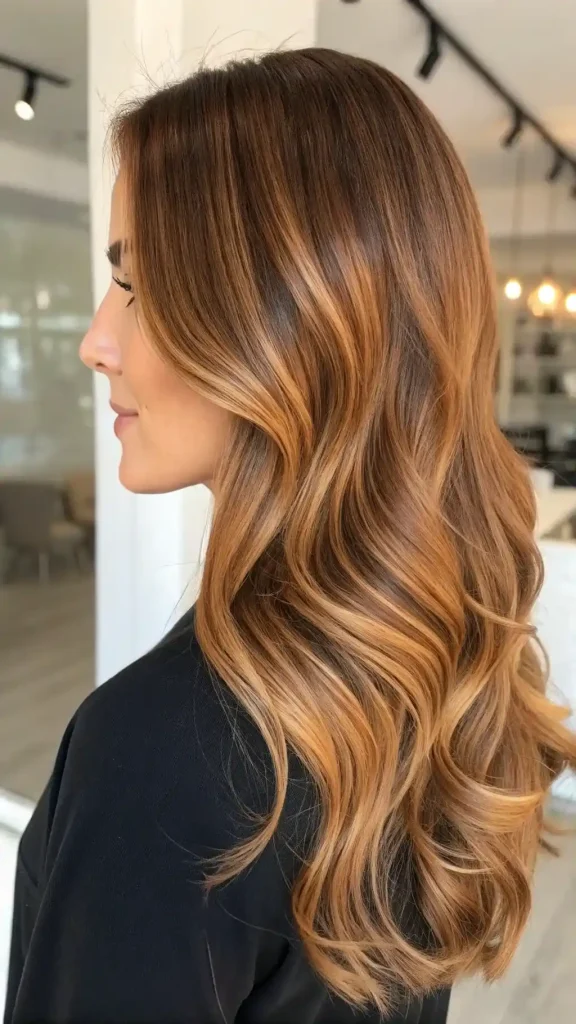 brown and caramel hair color (10)