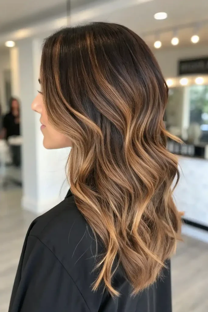 brown and caramel hair color (11)