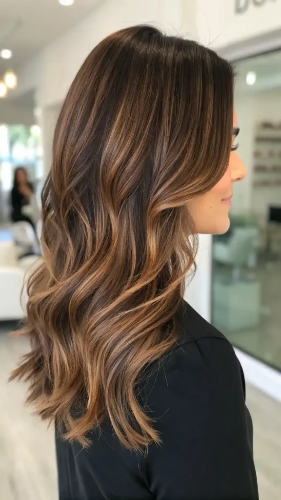 brown and caramel hair color (6)