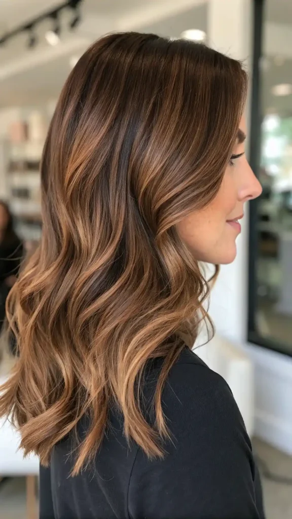 brown and caramel hair color (8)