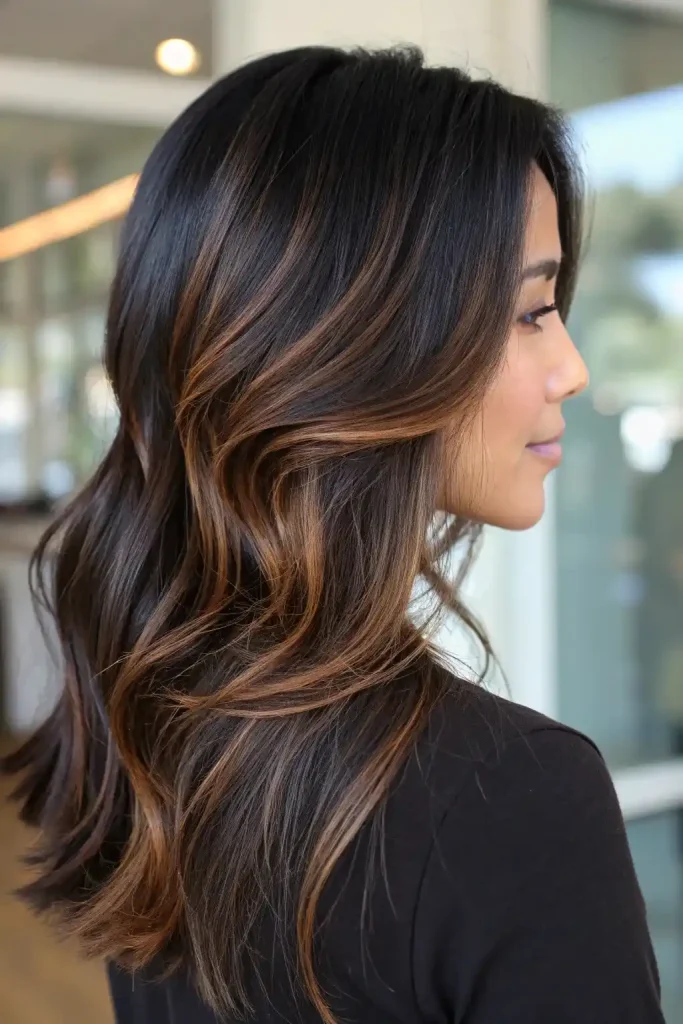 brown and caramel hair color (9)