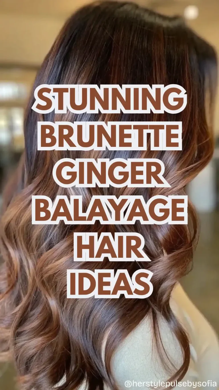 brunette ginger balayage hair ideas