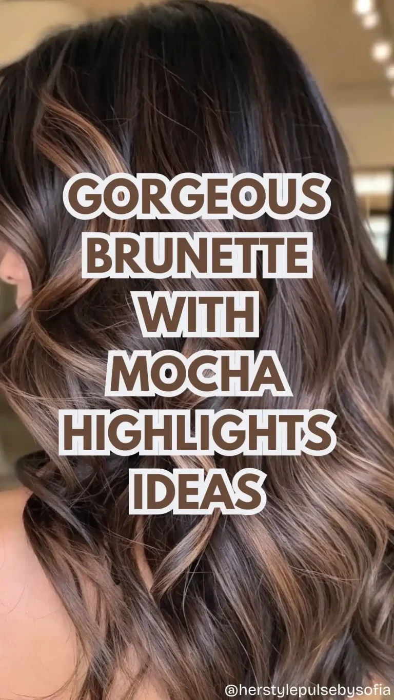 brunette with mocha highlights ideas