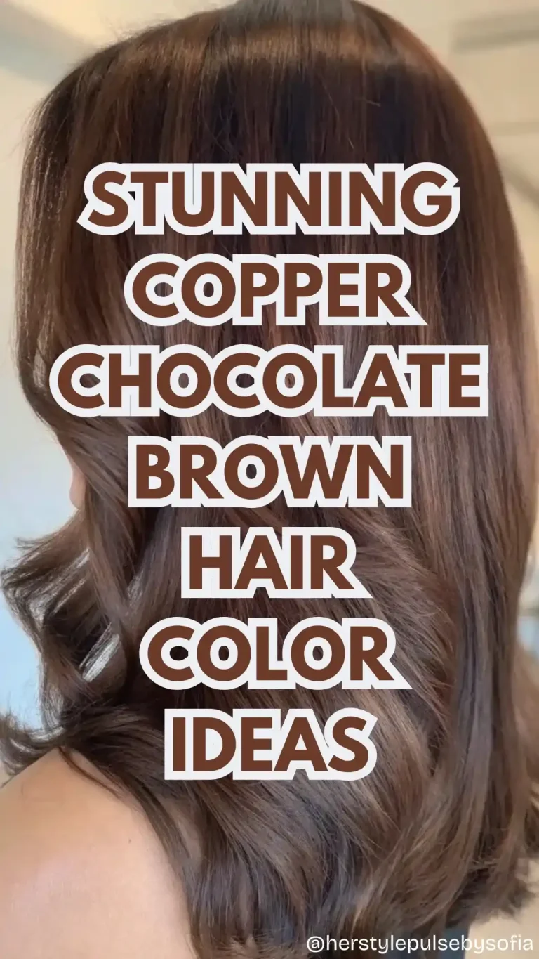 copper chocolate brown hair color ideas