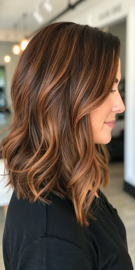 copper lowlights on brown hair (5)