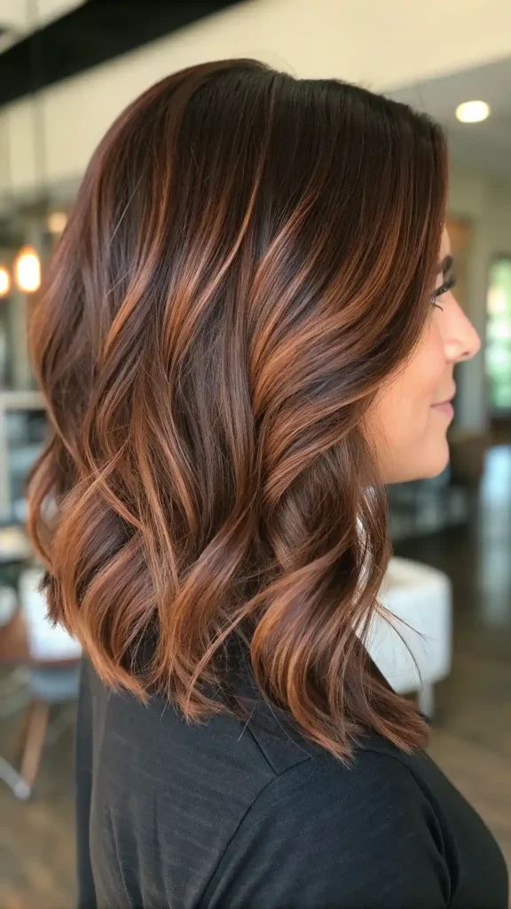 copper lowlights on brown hair (6)