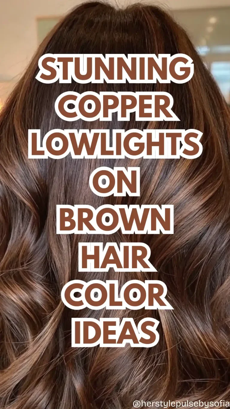 copper lowlights on brown hair color ideas