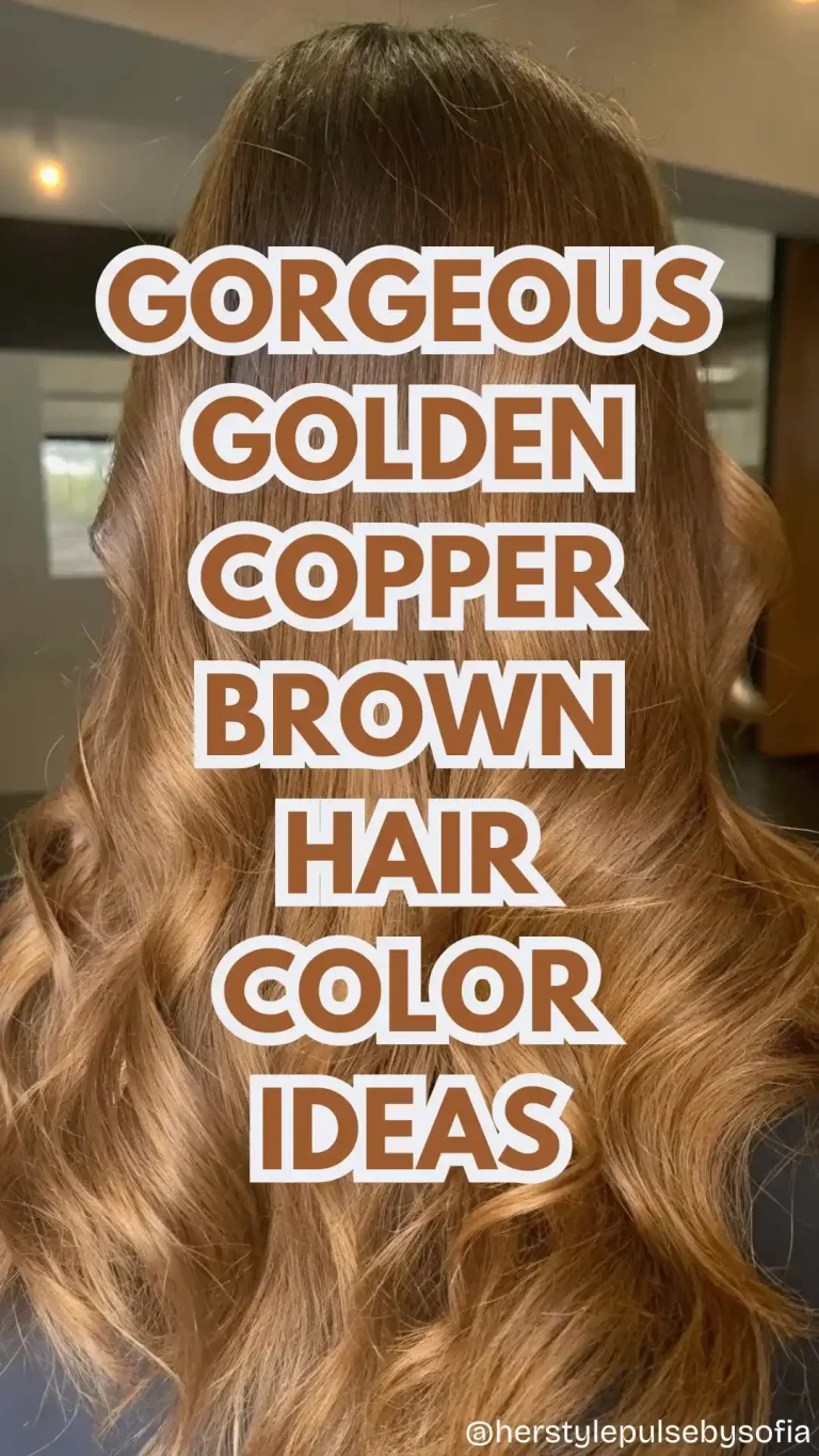 golden copper brown hair color ideas