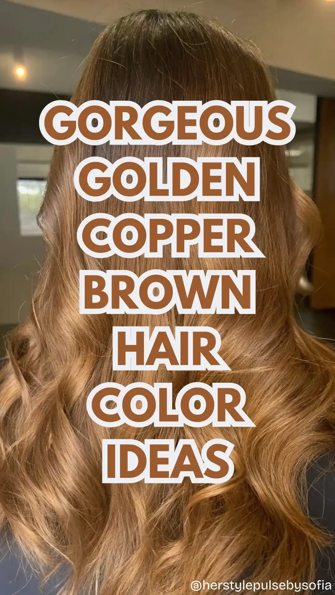 golden copper brown hair color ideas